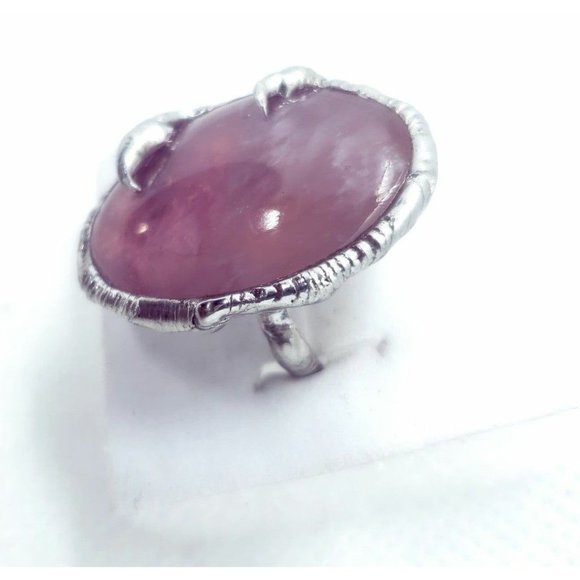 Amethyst Crystal Ring Handmade - Picture 9 of 12